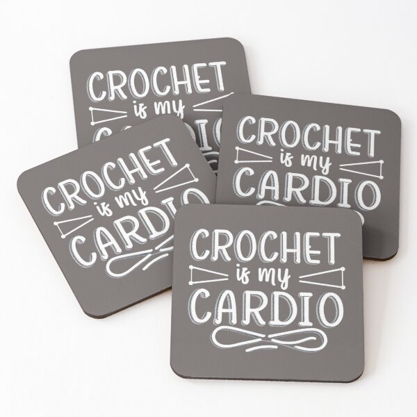 Item preview, Crochet is My Cardio Funny Crocheting Quotes designed and sold by sadedream.