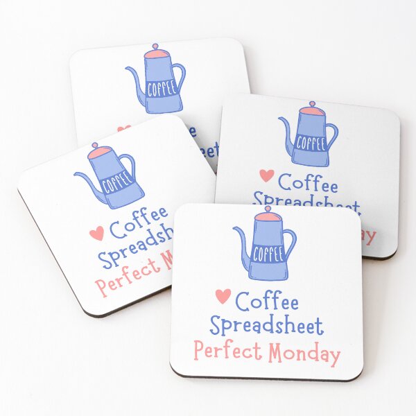 Item preview, Coffee Spreadsheet Perfect Monday, Data Analysis Design designed and sold by AryaSubramanian.