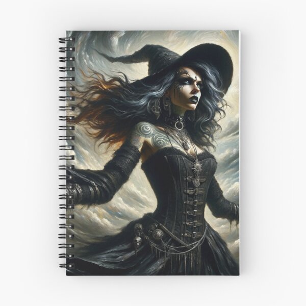 Item preview, Gothic Swirling Clouds Witch designed and sold by aetherAI.