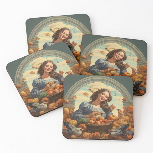 Item preview, Woman Surrounded by Pumpkins  designed and sold by dcrc.