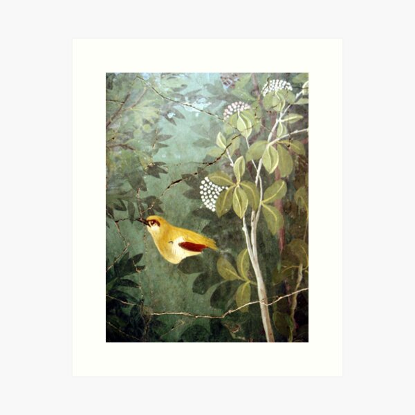 Item preview, Roman Fresco of a Golden Oriole, Pompeii. designed and sold by frederic Lecut.