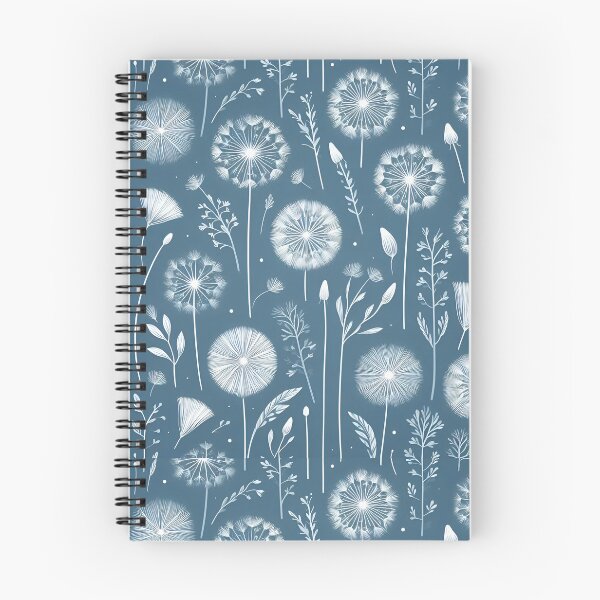 Item preview, Blue dandelion pattern designed and sold by Carly Gough.