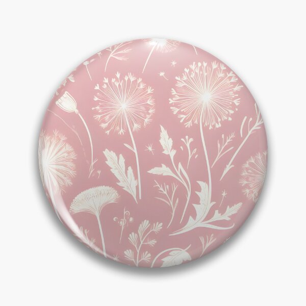 Item preview, Pink Dandelion pattern designed and sold by Carly Gough.