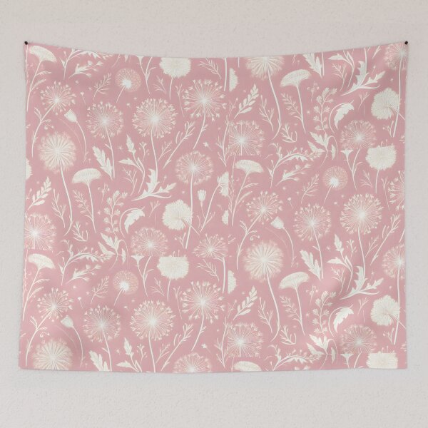 Item preview, Pink Dandelion pattern designed and sold by Carly Gough.