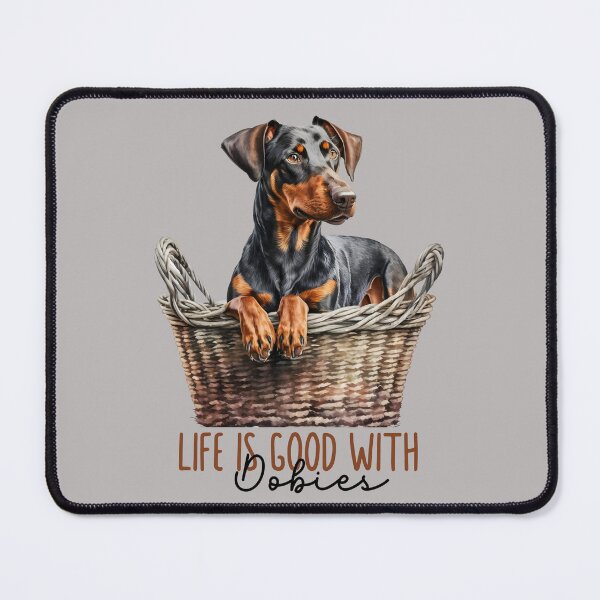 Item preview, Doberman Design Life is Good with Dobies designed and sold by CheekyChimpCo.