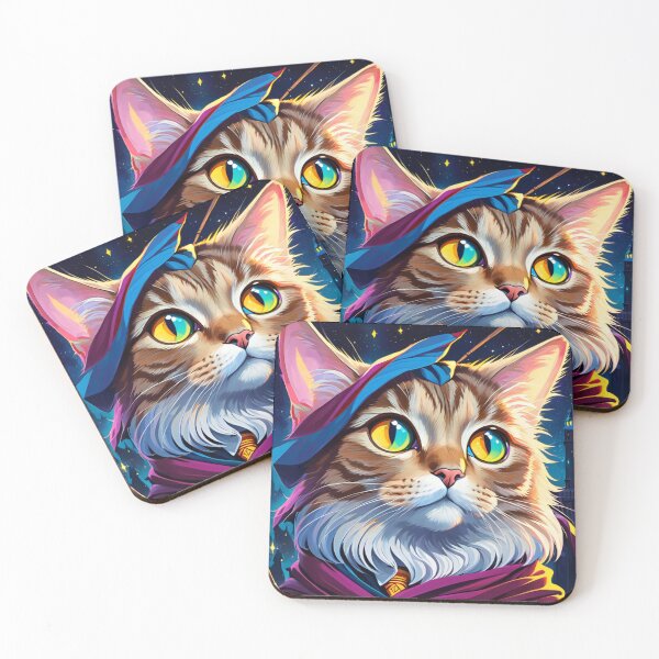 Item preview, Wizardly Cat designed and sold by TheCatCornerx.