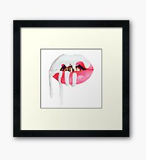 Kylie Jenner - Lips Framed Print
