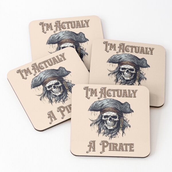 Item preview, I'm actualy a pirate - Nautica - Set sail - pirates booty - Yachting club - Yachting world - Cruising sailboat designed and sold by JansenGS.