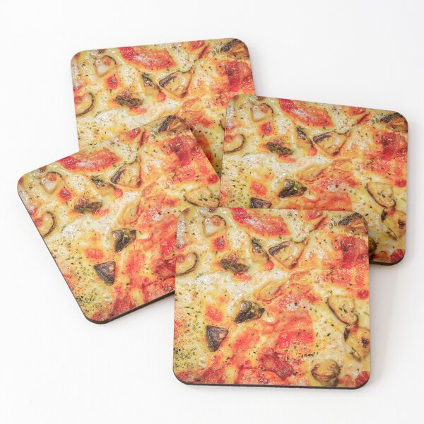 Item preview, Close-up, Top View Mushroom Pepperoni Artisan Pizza designed and sold by 2424studio.