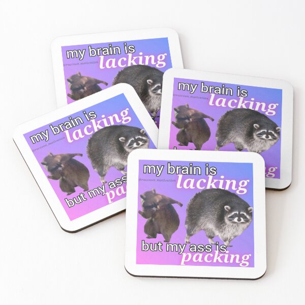 Item preview, Silly raccoon meme designed and sold by Agathepages.