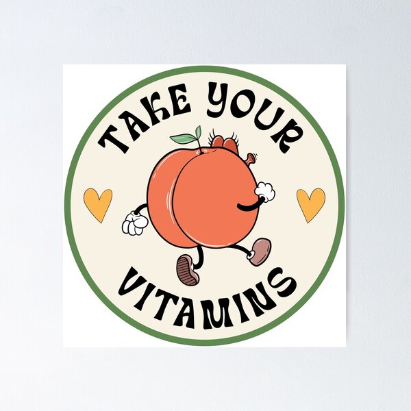 Artikelvorschau, Nehmen Sie Ihre Vitamine entworfen und verkauft von Sticker Pansy.