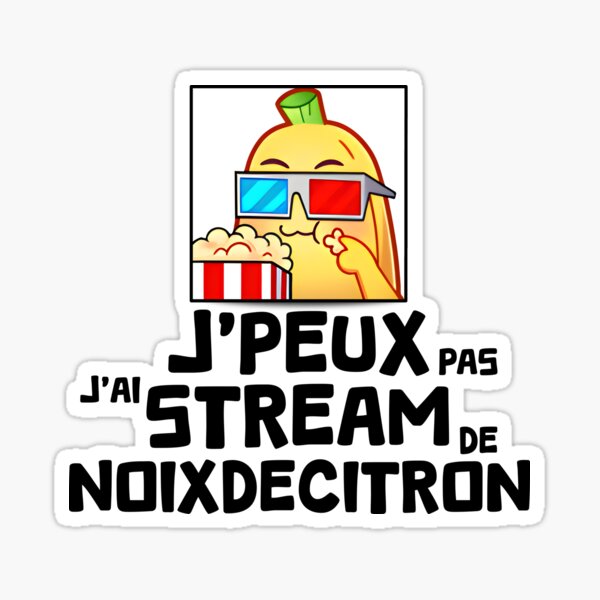 JPPJS - Stream & Popcorn N/B Sticker