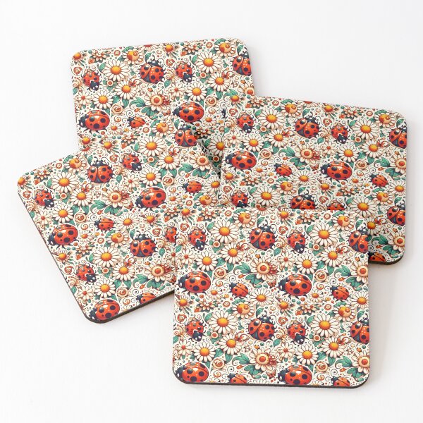 Item preview, Daisies and Ladybugs designed and sold by purplesensation.