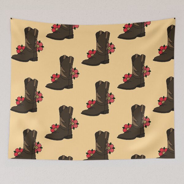 Item preview, Floral Western Boot designed and sold by pumpkindraws716.