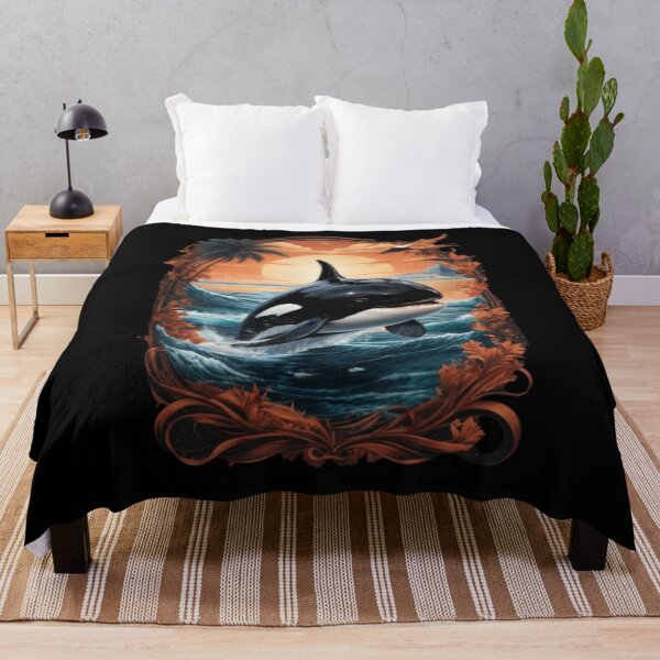Item preview, Orca Palm Sunset Beach designed and sold by Becooldesing.