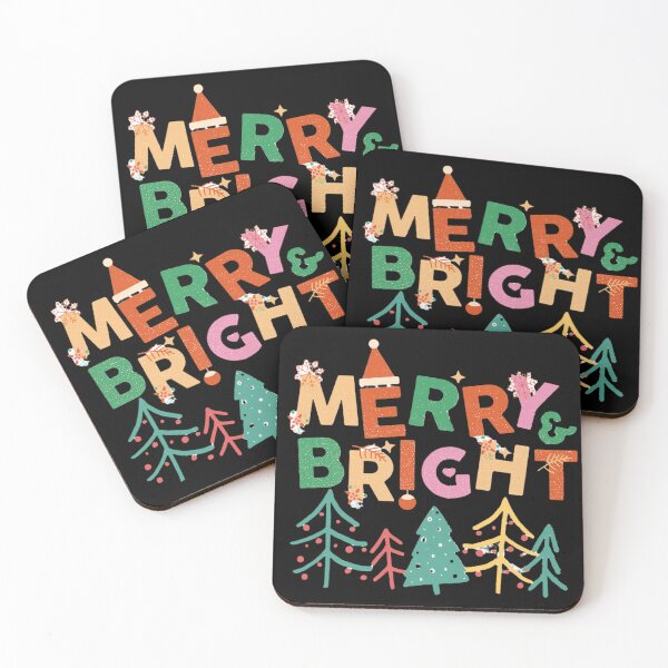Item preview, Merry & Bright christmas pattern holiday family designed and sold by ArtBreez.