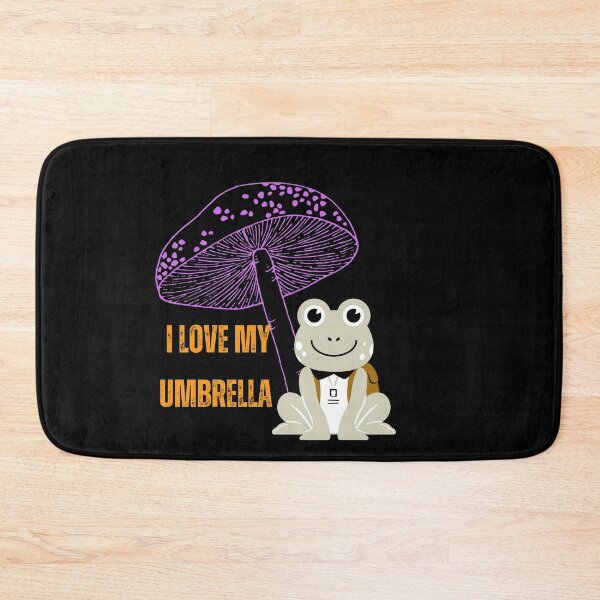 Item preview, Frog and umbrella Mushroom sticker  designed and sold by Cosmicworld07.