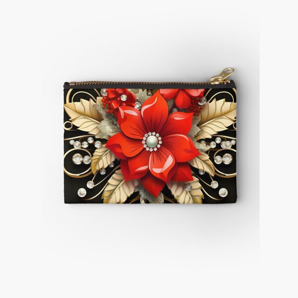 Item preview, Christmas holiday brooch decorative print designed and sold by dcrc.