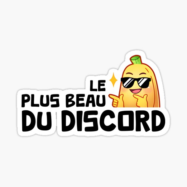Le plus beau du Discord N/B Sticker
