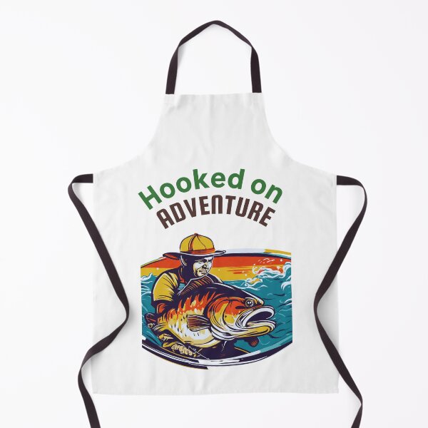 Item preview, Hooked on adventure fishing designed and sold by BreadnButter97.