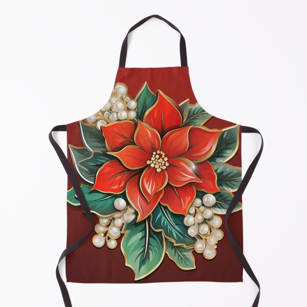 Item preview, Christmas holiday brooch decorative print designed and sold by dcrc.