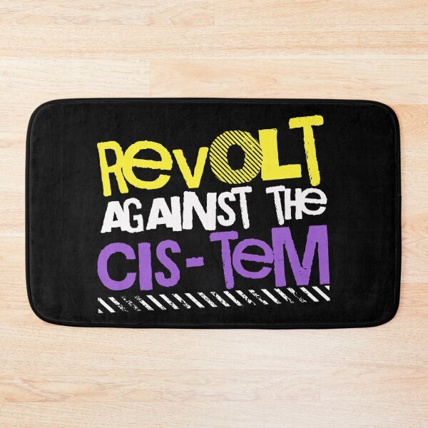 Item preview, Revolt Against The Cis-Tem Nonbinary Gender Queer Punk designed and sold by ontrendshirts.