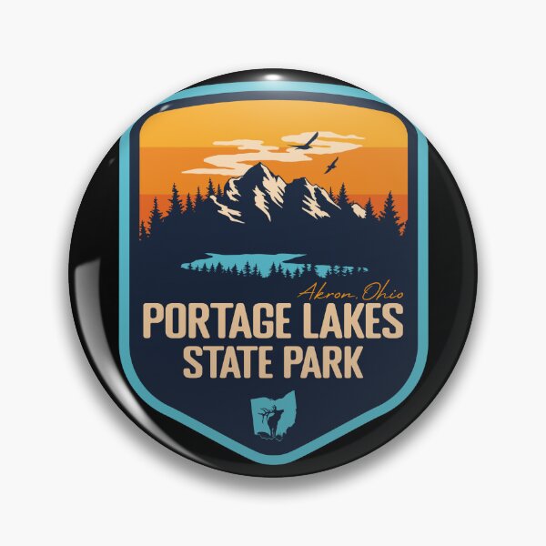 Item preview, Portage Lakes State Park Ohio OH Badge Souvenir  designed and sold by mountainfad.