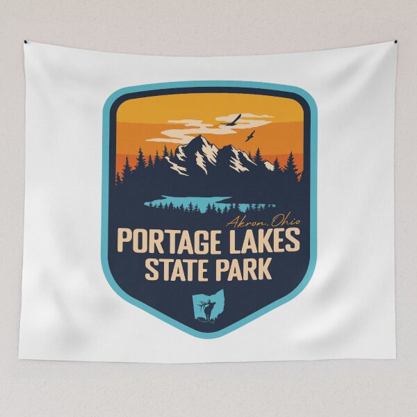 Item preview, Portage Lakes State Park Ohio OH Badge Souvenir  designed and sold by mountainfad.