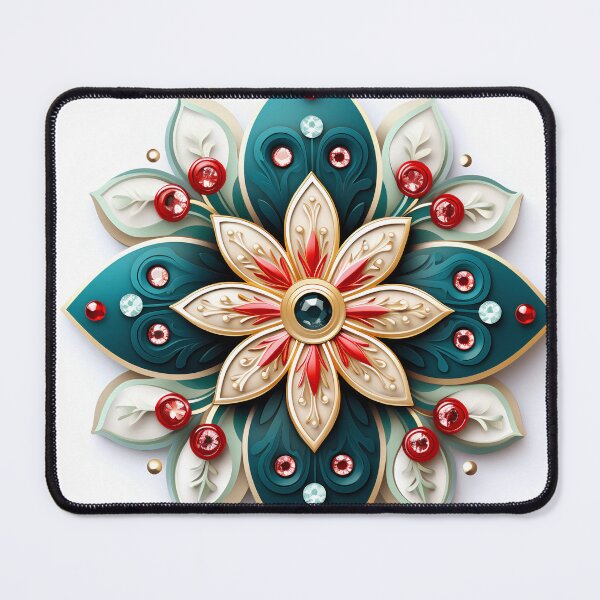 Item preview, christmas holiday brooch decorative print designed and sold by dcrc.