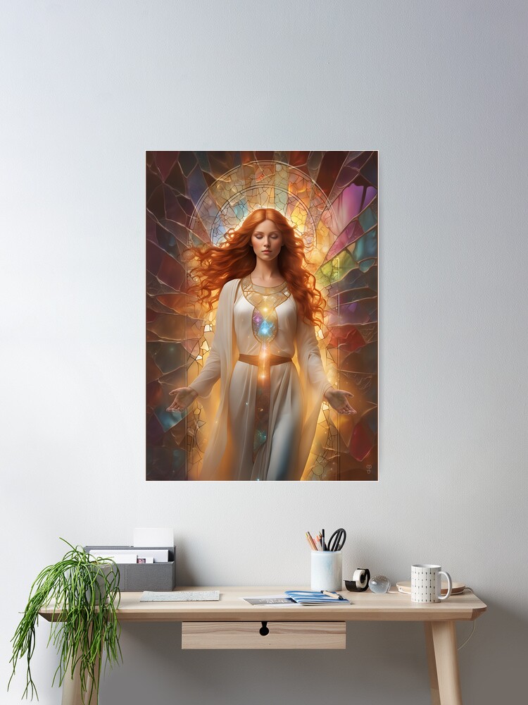 Thumbnail 2 of 3, Poster, Mystical Mary Magdalene designed and sold by PurplePeacock.