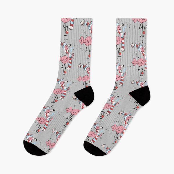 Item preview, Tropical Christmas Pink Flamingo Hot Cocoa Snow designed and sold by ArtMeetsPizza.