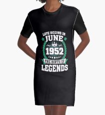 June 1952 The Birth Of Legends Graphic T-Shirt Dress