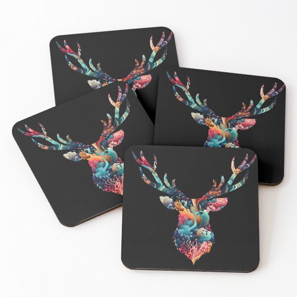 Item preview, Psychedelic Stag designed and sold by Inky-Spiration.