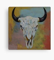 Bison Skull Canvas Print
