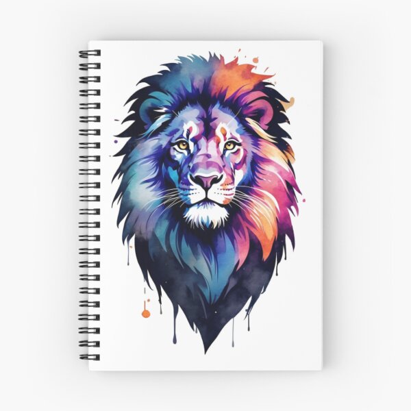Item preview, Painted Colourful Rainbow Colour Lion designed and sold by Becooldesing.