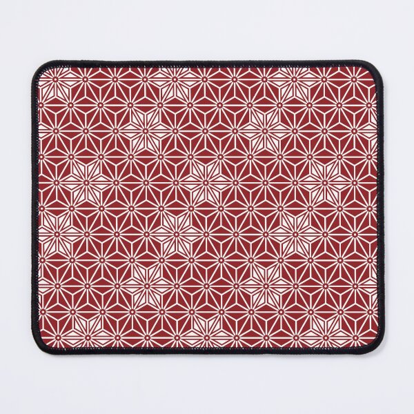 Item preview, Oriental Red Shinshu Asanoha Stars Japan Pattern designed and sold by Digital Homestead.