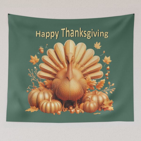 Item preview, Happy Thanksgiving turkey graphic symbol designed and sold by JaroDesign2023.