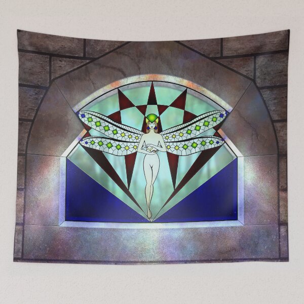 Item preview, Stained glass fairy mother earth designed and sold by MelAislingArt.