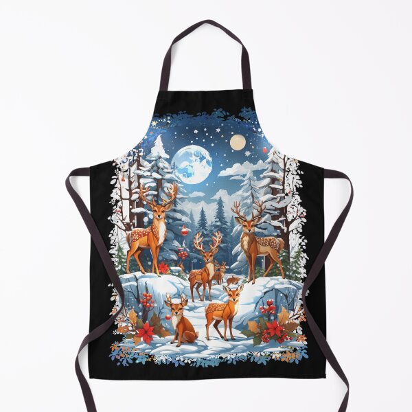 Item preview, Winter Reindeer Family at Christmas designed and sold by FlirteesDesigns.
