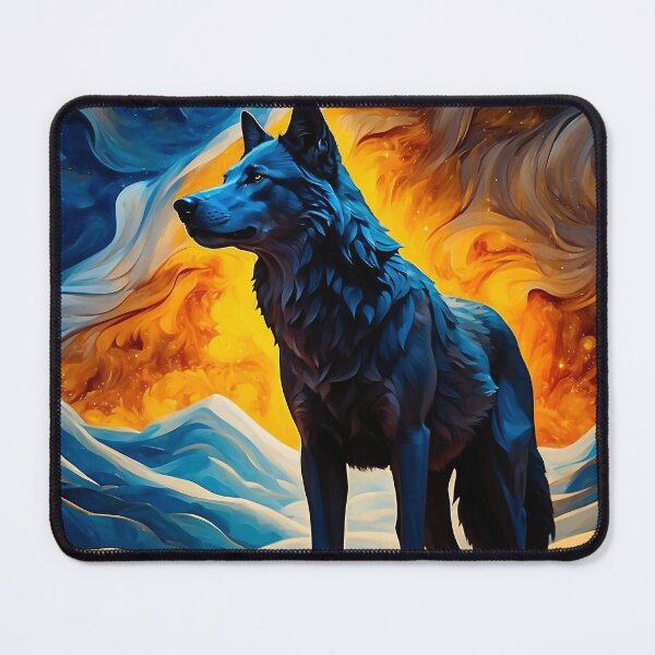 Item preview, Cosmic wolf art designed and sold by ZenStickConcept.