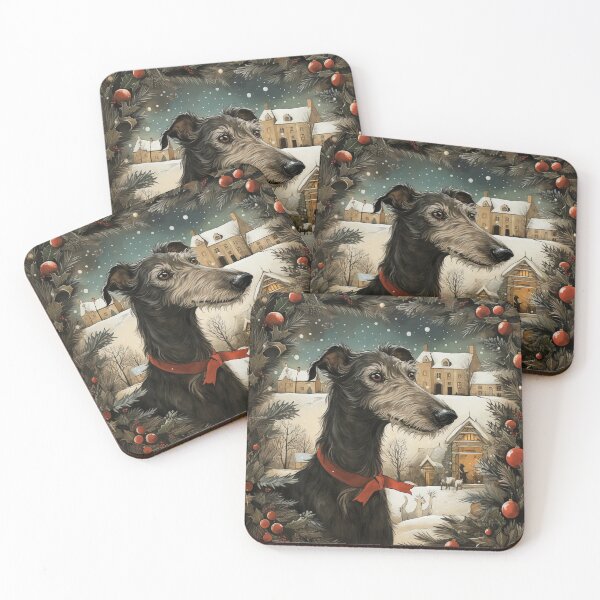 Item preview, A Christmas deerhound designed and sold by aghnadarragh.
