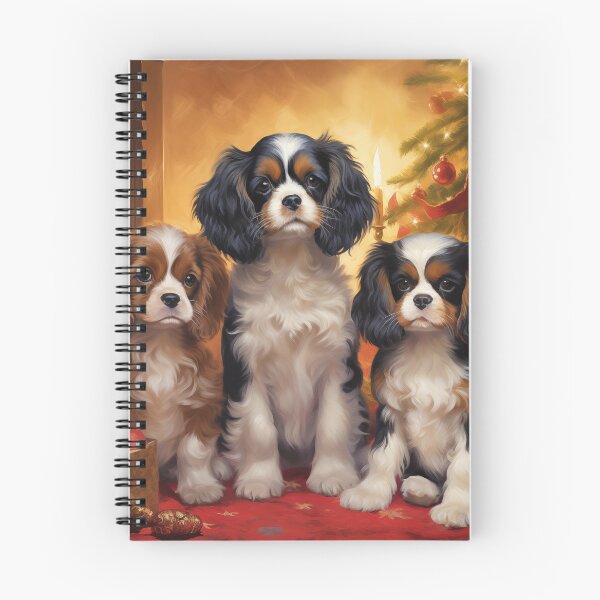 Artikelvorschau, Cavalier King Charles Spaniel Weihnachtskarte 3 entworfen und verkauft von PetsArt.