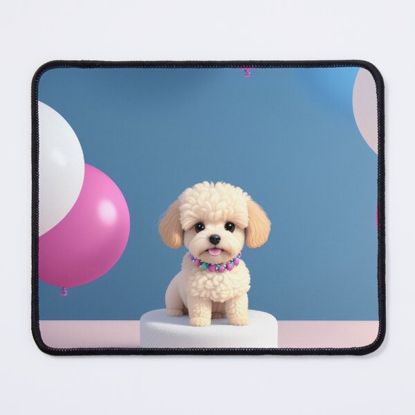 Item preview, Mini poddle puppy at a birthday party designed and sold by Tio-Tecun.