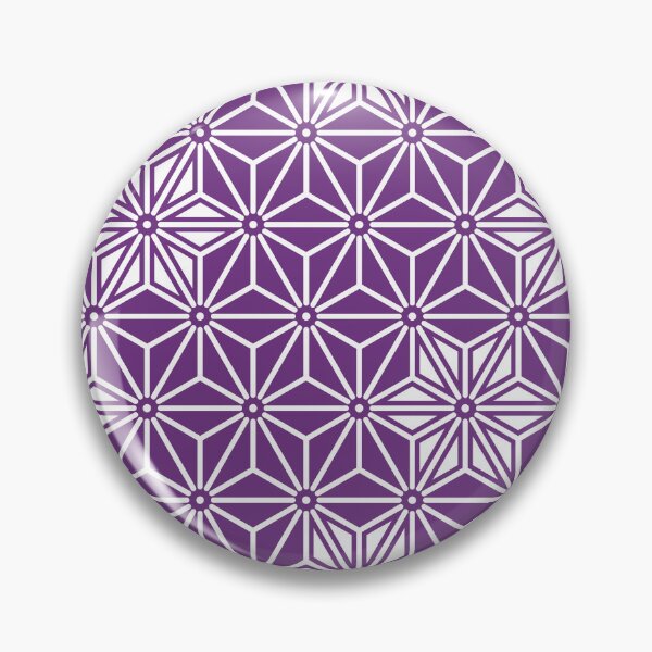 Item preview, Oriental Purple Ayame Asanoha Stars Japan Pattern designed and sold by Digital Homestead.