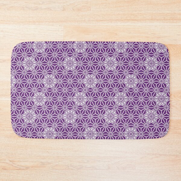 Item preview, Oriental Purple Ayame Asanoha Stars Japan Pattern designed and sold by Digital Homestead.