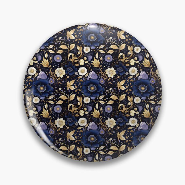 Item preview, Celestial Midnight Blooms: Starlit Palette designed and sold by BloomPattern.