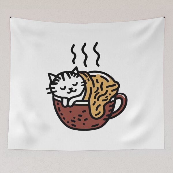 Item preview, Cat and Coffee Cat Cult Lovely Kitty Barista Cats designed and sold by sharon1210.