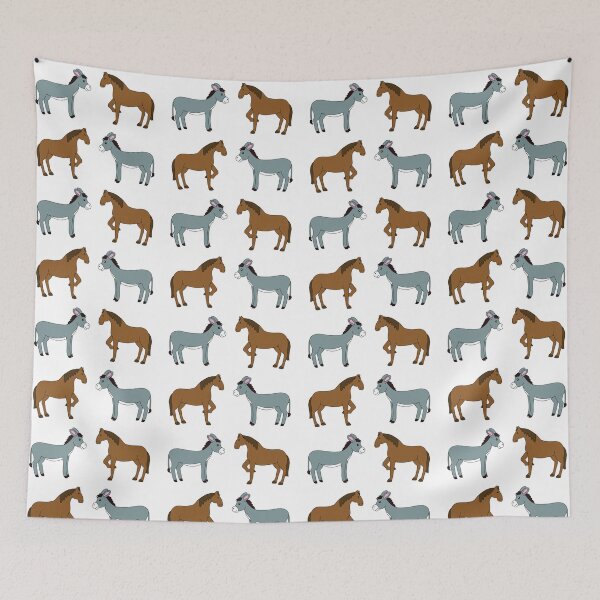 Item preview, Cute Horse And Donkey designed and sold by JefimijaT.