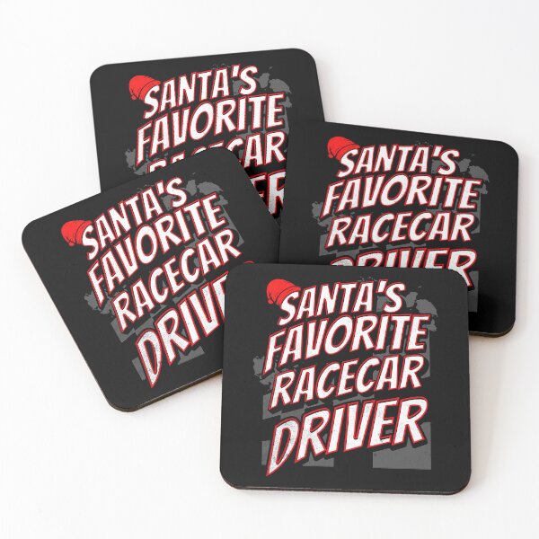 Item preview, Santa's Favorite Racecar Driver Funny Christmas Racing Xmas Car Racer Checkered Flag Holiday designed and sold by CarantinedChaos.