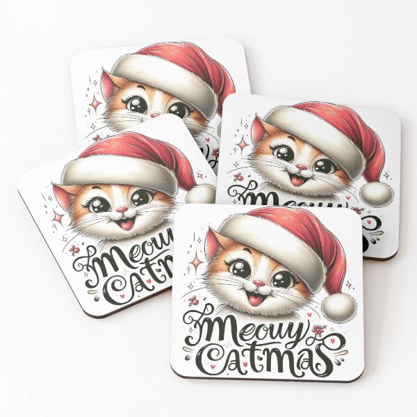 Item preview, Meowy Catmas - Festive Feline Cheer, Cute Cat designed and sold by Sonic-Store.